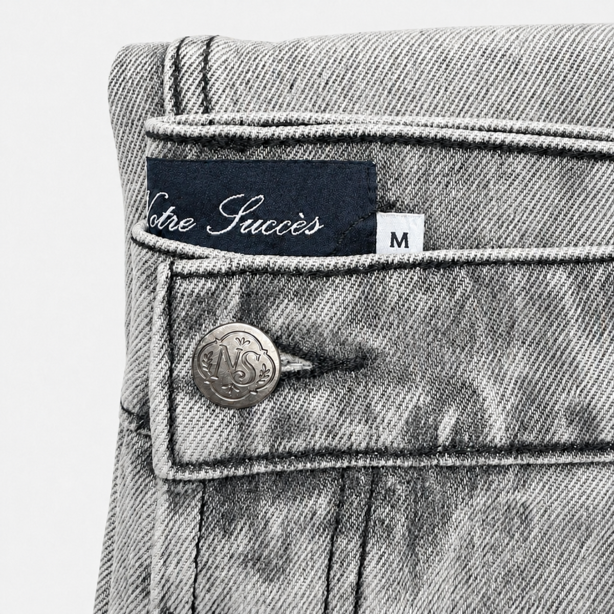 Relaxed Straight Fit Jeans Grey