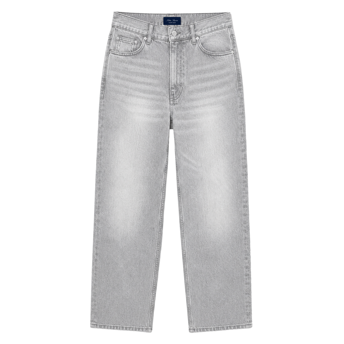 Relaxed Straight Fit Jeans Grey