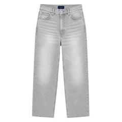 Relaxed Straight Fit Jeans Grey