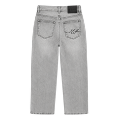 Relaxed Straight Fit Jeans Grey